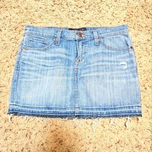 Denim mini skirt, EUC